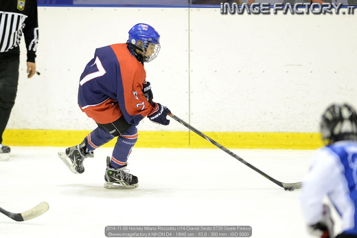 2014-11-08 Hockey Milano Rossoblu U14-Diavoli Sesto 0729 Gioele Finessi